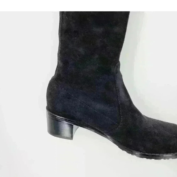 Stuart Weitzman Lowland black  over the knee boots 8 Made in Spain retail $920 - Picture 11 of 12